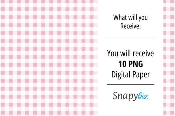 Cottage Core Gingham A4 Digital Paper Feature Images 5 Cottage gingham seamless digital paper - image 5