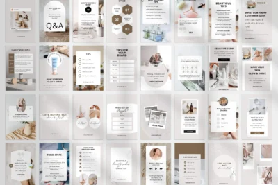 Editable Esthetician Pinterest Canva Pins Templates