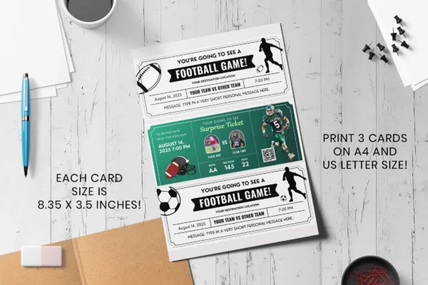 Football Ticket Template Feature Image 4 Football ticket canva editable template - image 4