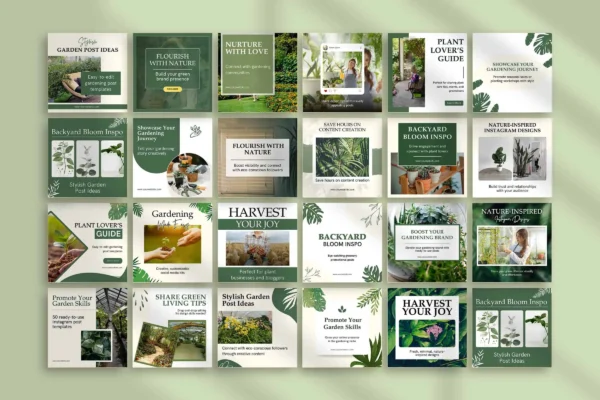 Gardening Instagram Post Templates Feature Images 10 Gardening instagram editable canva post templates - image 8