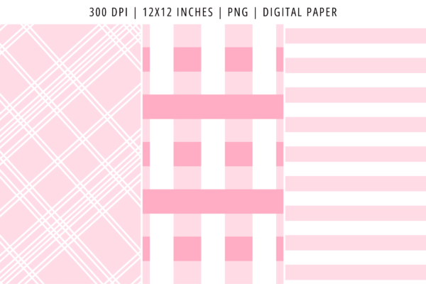 Light Pink Stripes Digital Paper Pattern Feature Images 4 Light pink stripes digital paper pattern - image 4
