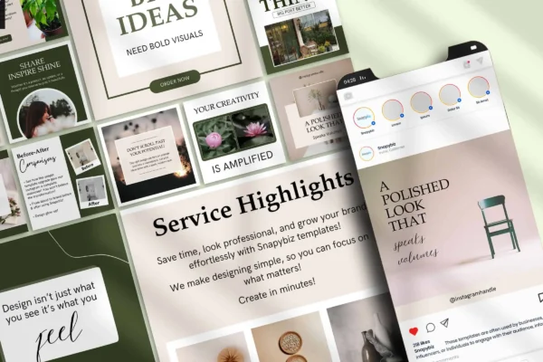 Modern Instagram Post Template Feature Images 4 Editable modern instagram canva post marketing template