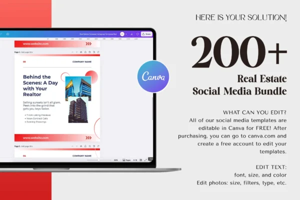 Real Estate Bundle Feature Images 2 Editable real estate social media marketing bundle - image 2