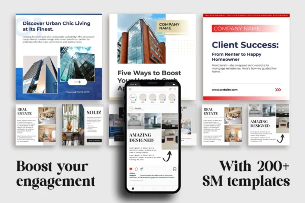 Real Estate Bundle Feature Images 5 Editable real estate social media marketing bundle - image 5