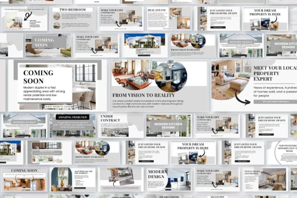 Real Estate Facebook Templates Feature Images 4 Real estate facebook canva post editable template - image 4