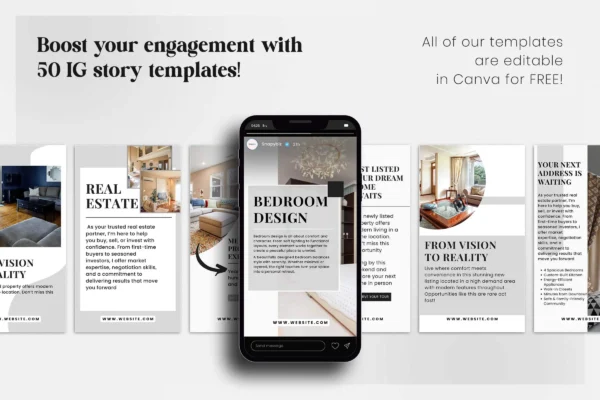 Real Estate Instagram Story Template Feature Images 10 Real estate instagram canva story editable template - image 10