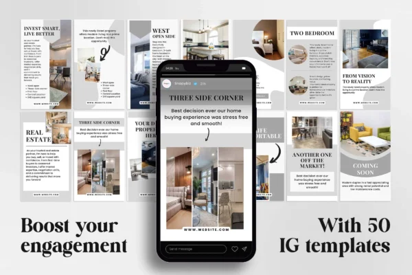 Real Estate Instagram Story Template Feature Images 3 Real estate instagram canva story editable template - image 3