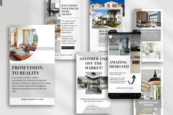 Real Estate Instagram Story Template Feature Images 5 Real estate instagram canva story editable template - image 5