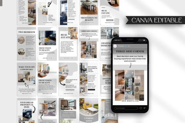 Real Estate Instagram Story Template Feature Images 6 Real estate instagram canva story editable template - image 6