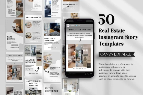 Real Estate Instagram Story Template Feature Images 8 Real estate instagram canva story editable template - image 8
