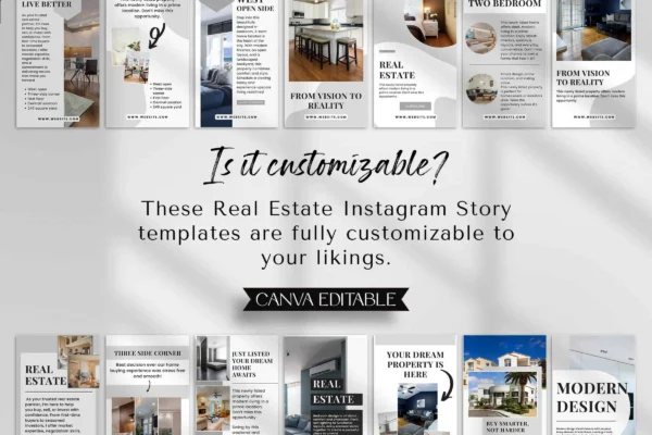 Real Estate Instagram Story Template Feature Images 9 Real estate instagram canva story editable template - image 9