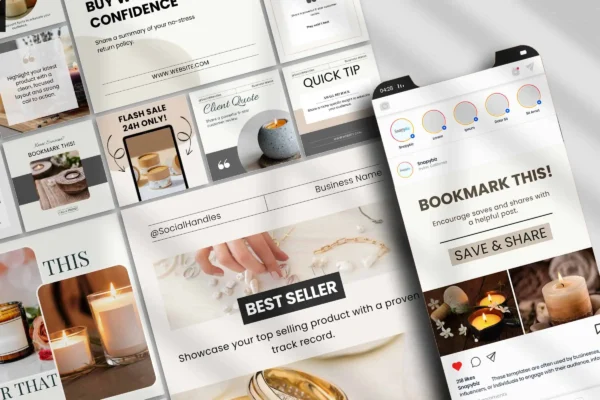 Small Business Instagram Post Template Feature Images 4 Small business canva editable instagram template - image 4
