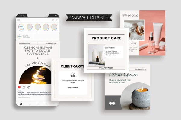 Small Business Instagram Post Template Feature Images 7 Small business canva editable instagram template - image 7