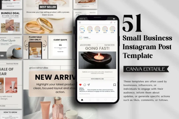 Small Business Instagram Post Template Feature Images 8 Small business canva editable instagram template - image 8