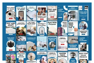 Social Media Manager Pinterest Canva Editable Templates