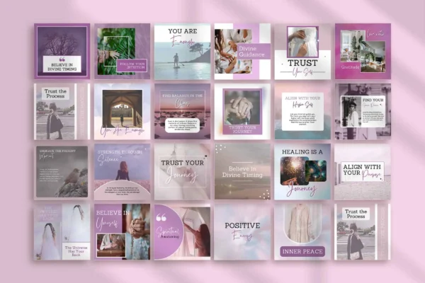 Spiritual Instagram Templates Feature Images 10 Spiritual instagram canva post editable templates - image 8