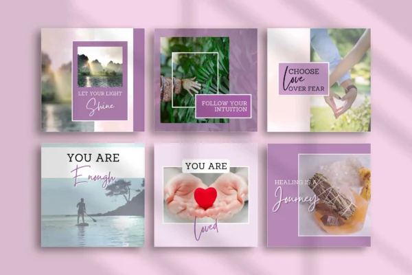 Spiritual Instagram Templates Feature Images 5 Spiritual instagram canva post editable templates - image 5