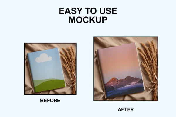 Canva editable book mockup templates bundle - image 10