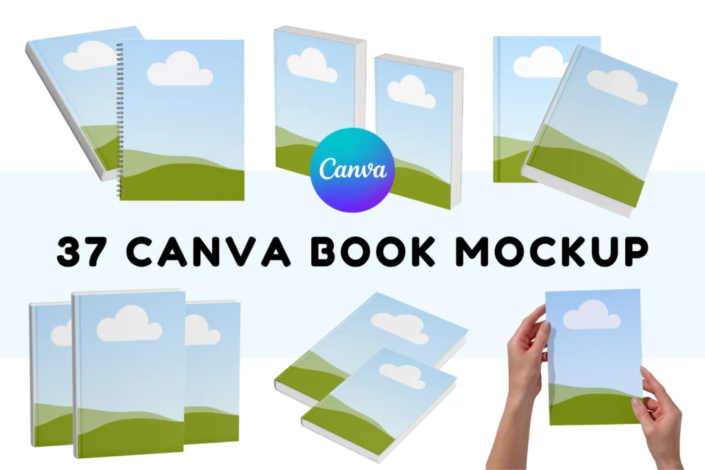 Canva Editable Book Mockup Templates Bundle Canva Editable Book Mockup Templates Bundle