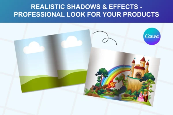 Canva editable book mockup templates bundle - image 5