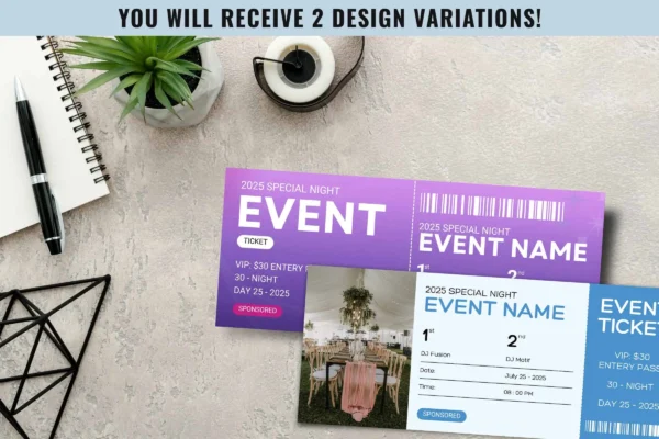 Event Ticket Template Fb 130 Feature Images 2 Free and customizable ticket templates for any event - image 2