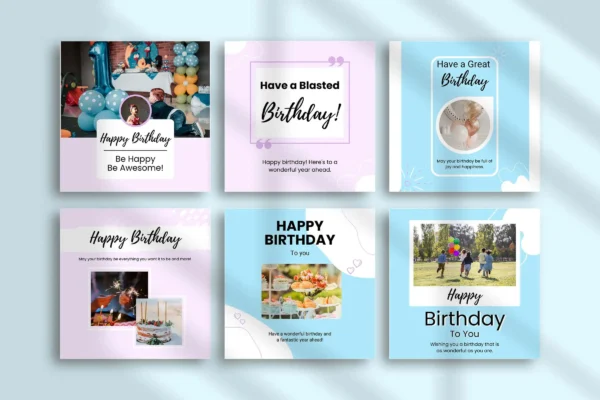 Happy Birthday Instagram Template Fb 133 Feature Images 5 Free happy birthday instagram canva post template - image 5