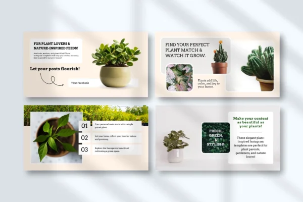 Plant Facebook Post Templates Feature Images 5 Editable plant facebook canva post templates for marketing - image 5