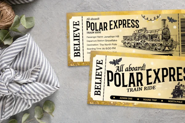 Polar Express Golden Ticket Feature Image 7 Personalized polar express ticket template - image 5