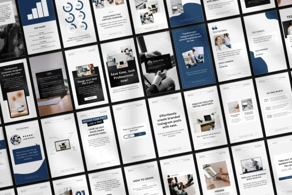 Virtual Assistant Instagram Story Template Feature Images 4 Editable virtual assistant instagram canva story template - image 4