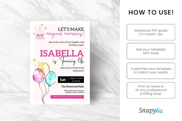 Birthday Invitation For Kids Fb 132 Feature Images 5 Free birthday invitation for kids - image 6