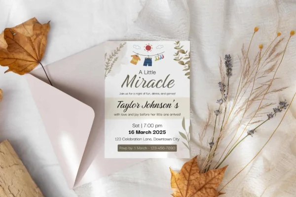 Gender Neutral Baby Shower Invitation It 54 Feature Images 2 Gender neutral baby shower invitation canva template - image 3