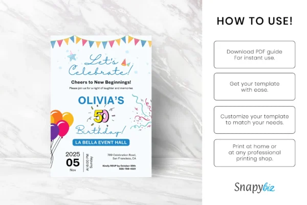 Lets Celebrate Invitation Template It 18 Feature Images 5 Let's celebrate invitation canva template - image 7