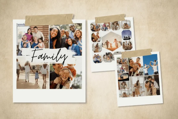 20 Family Photo Collage Canva Template Feature Images 7 Family photo collage canva editable template - image 4