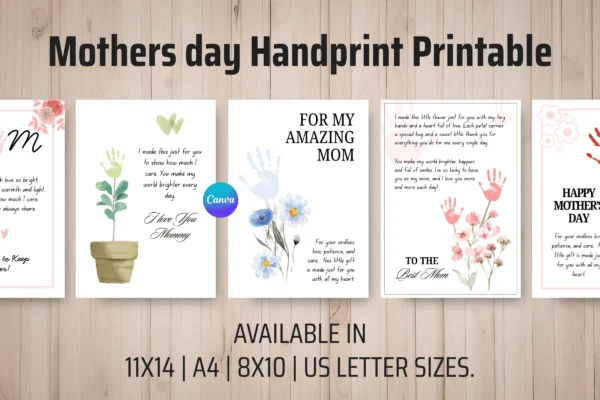 Mother day handprint printable pdf - image 10