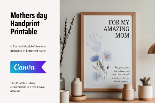 Mother day handprint printable pdf - image 7