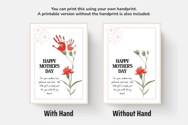 Mother day handprint printable pdf - image 6