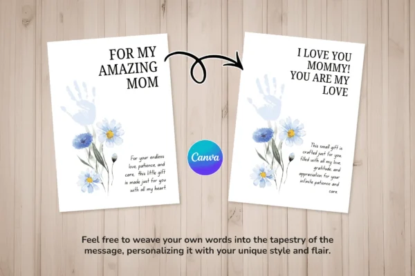Mother day handprint printable pdf - image 4