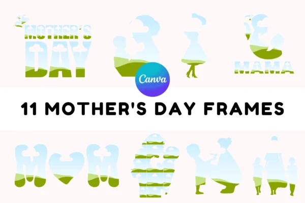 Mothers day photo frame canva editable pdf - image 2
