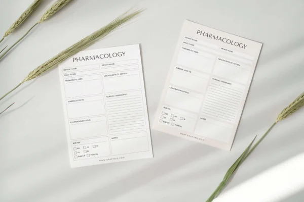 Canva pharmacology nursing printable template - image 8