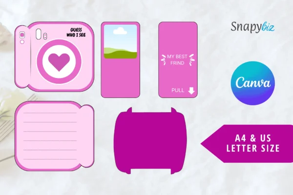Printable Pull Out Photo Feature Image 3 Printable pull out photo card canva template - image 6