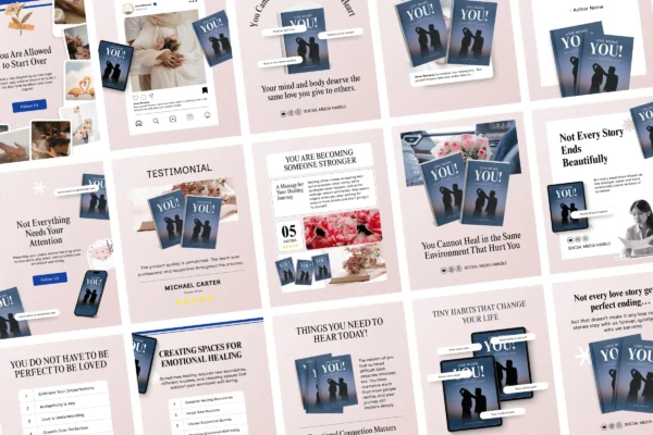 Romance Author Instagram Template Feature Images 10 Romance author canva instagram template - image 2