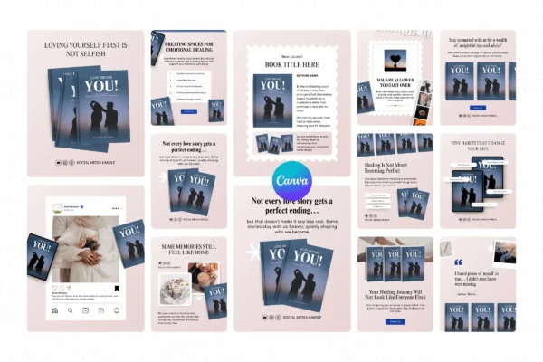 Romance Author Instagram Template Feature Images 9 Romance author canva instagram template - image 3