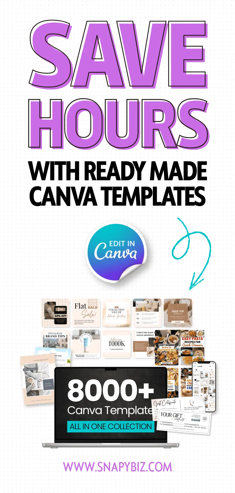 Save hours with ready-made Canva templates for quick professional designs