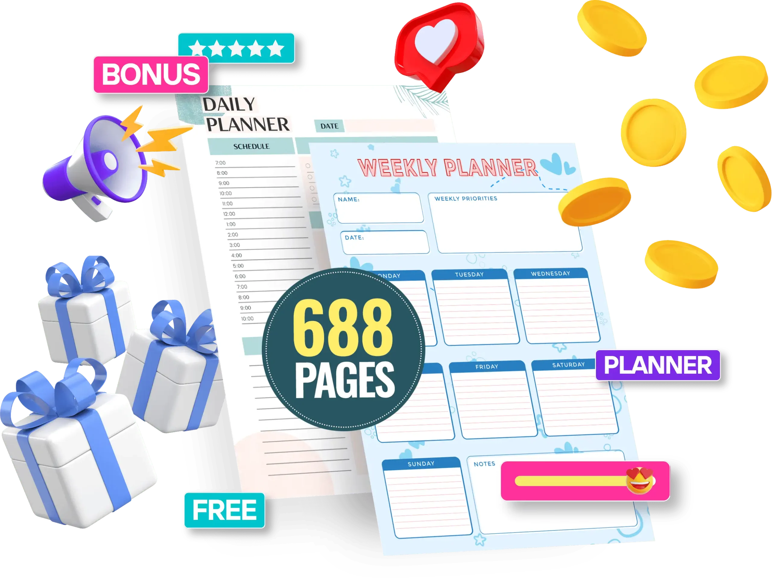 Whole Shop Bundle page image showing Canva templates collection
